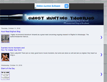 Tablet Screenshot of ghosthuntingtheories.com